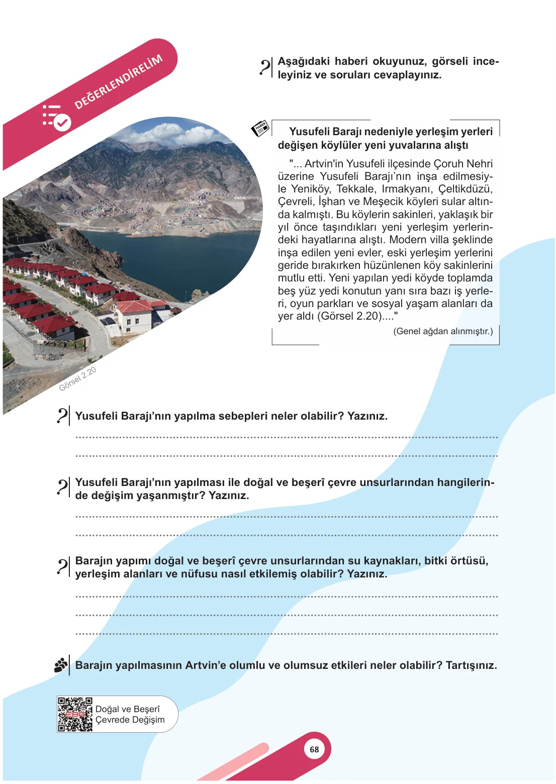 5. Sınıf Sosyal Bilgiler Ders Kitabı Cevapları Meb Yayınları 1. Kitap Sayfa 68