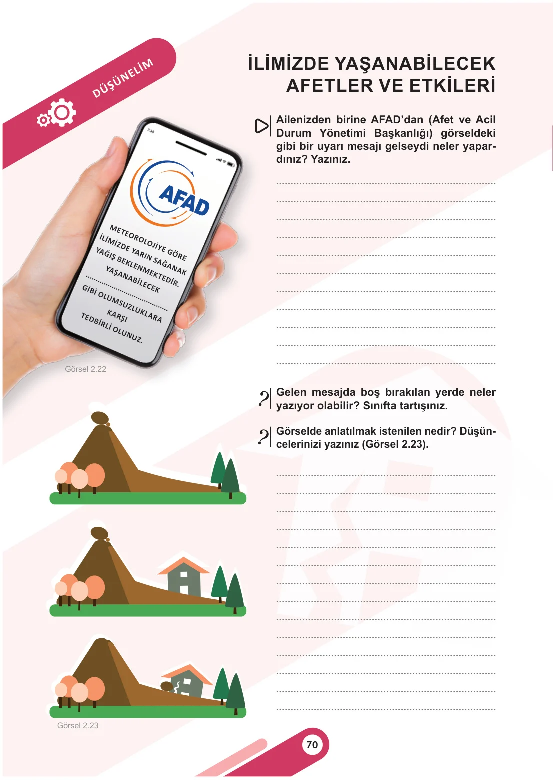 5. Sınıf Sosyal Bilgiler Ders Kitabı Cevapları Meb Yayınları 1. Kitap Sayfa 70