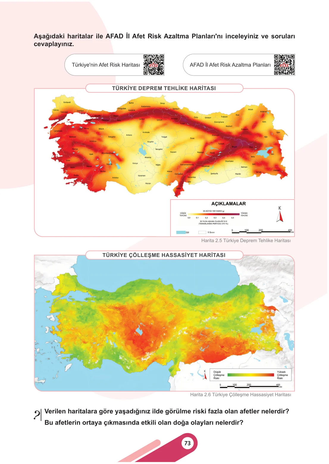5. Sınıf Sosyal Bilgiler Ders Kitabı Cevapları Meb Yayınları 1. Kitap Sayfa 73