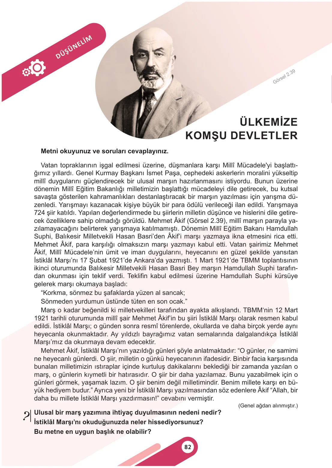 5. Sınıf Sosyal Bilgiler Ders Kitabı Cevapları Meb Yayınları 1. Kitap Sayfa 82