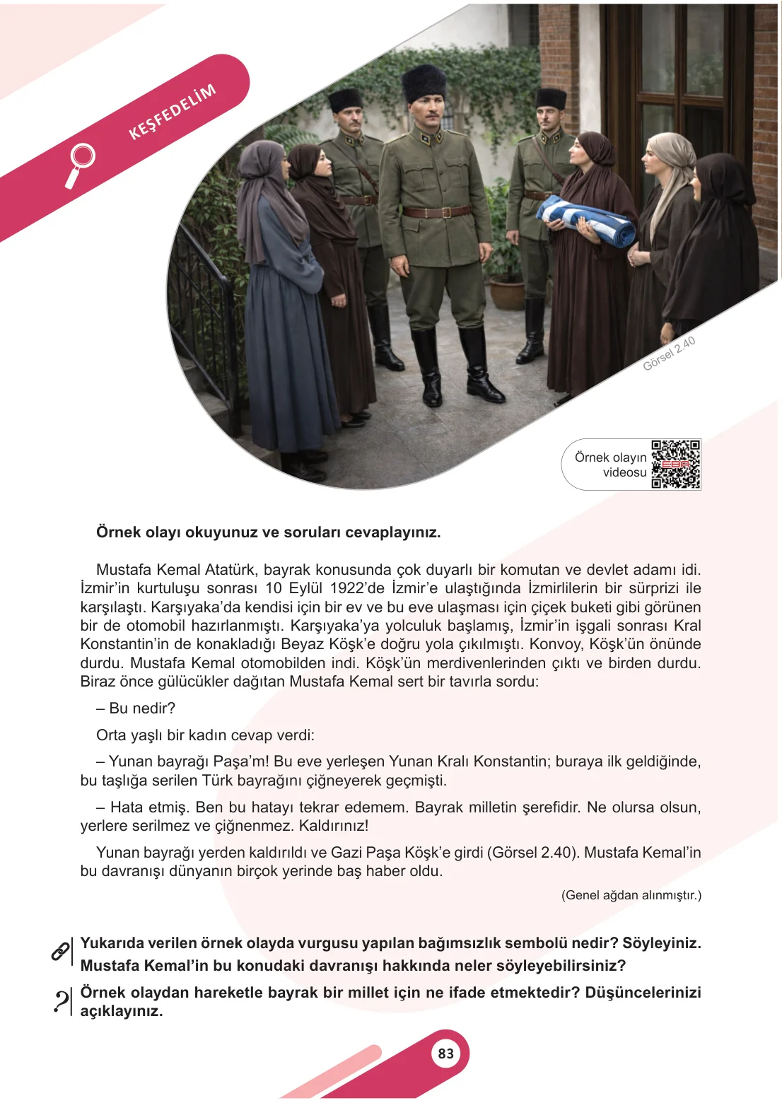 5. Sınıf Sosyal Bilgiler Ders Kitabı Cevapları Meb Yayınları 1. Kitap Sayfa 83