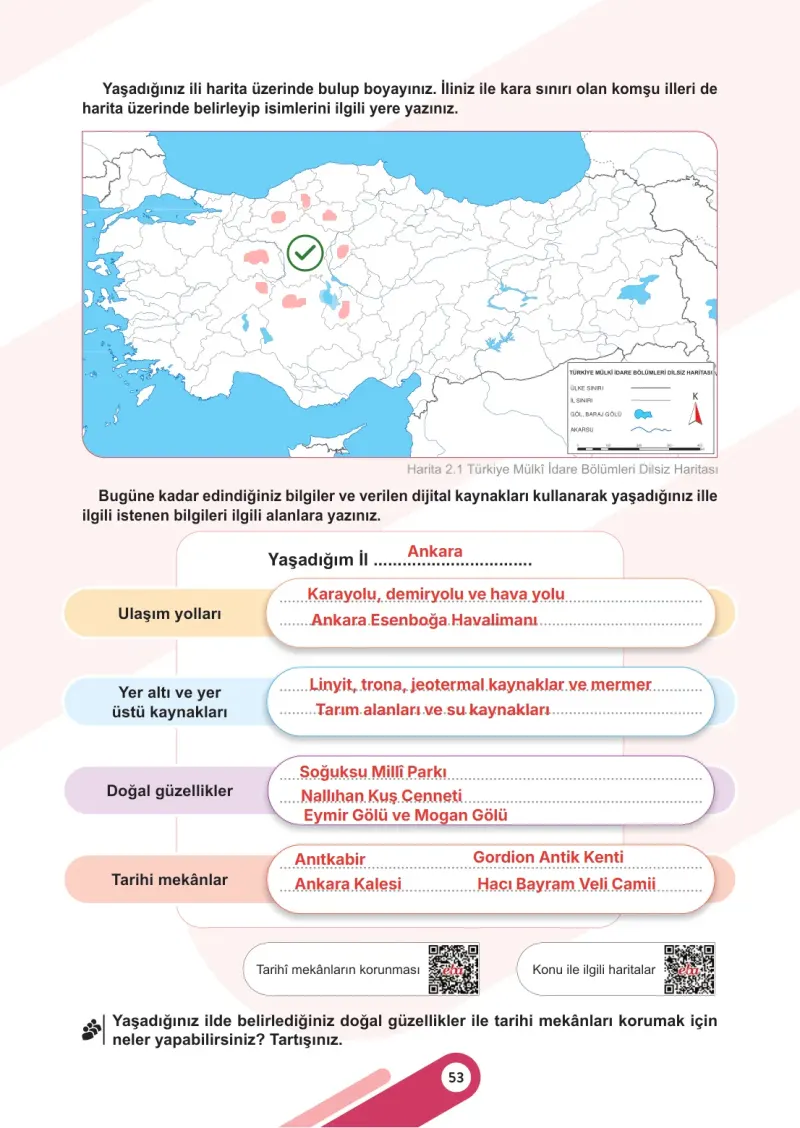 5. Sınıf Sosyal Bilgiler Ders Kitabı Cevapları Meb Yayınları 1. Kitap Sayfa 53 Çözüm Görseli
