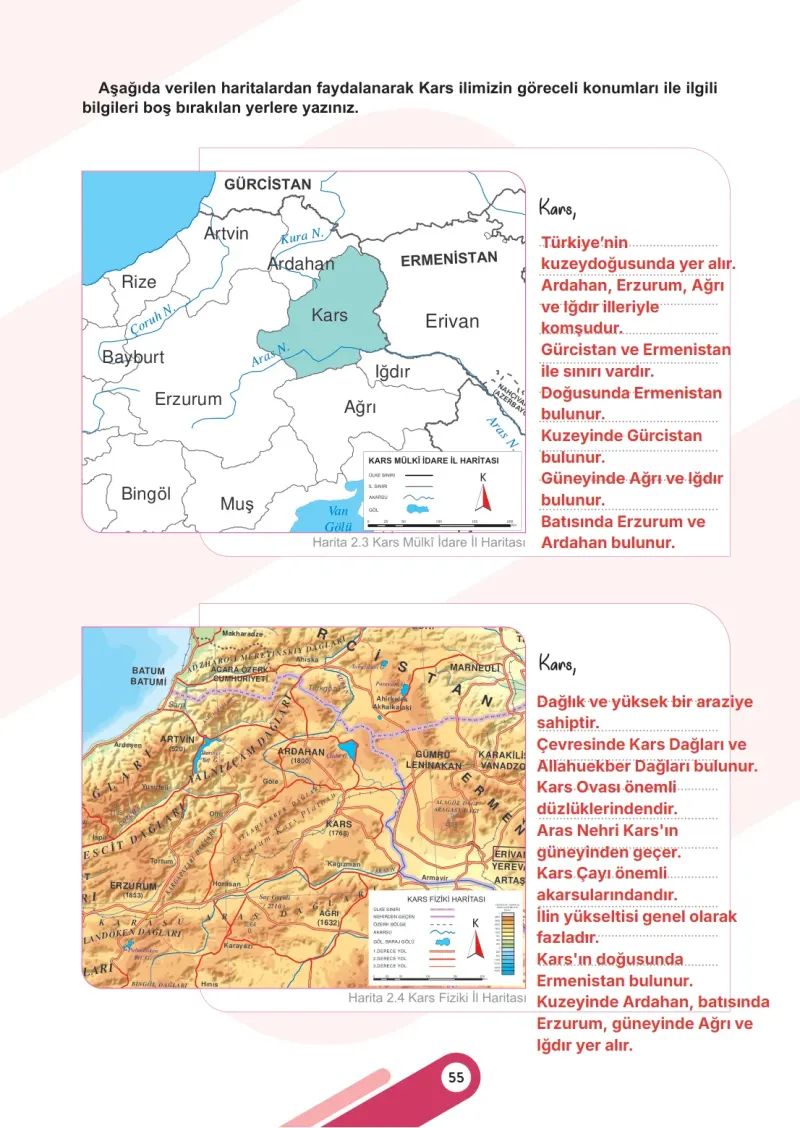 5. Sınıf Sosyal Bilgiler Ders Kitabı Cevapları Meb Yayınları 1. Kitap Sayfa 55 Çözüm Görseli