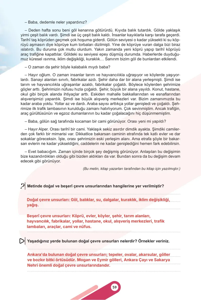 5. Sınıf Sosyal Bilgiler Ders Kitabı Cevapları Meb Yayınları 1. Kitap Sayfa 59 Çözüm Görseli