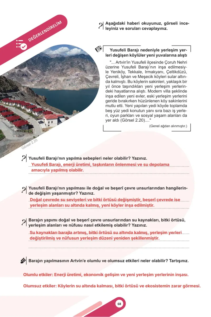 5. Sınıf Sosyal Bilgiler Ders Kitabı Cevapları Meb Yayınları 1. Kitap Sayfa 68 Çözüm Görseli
