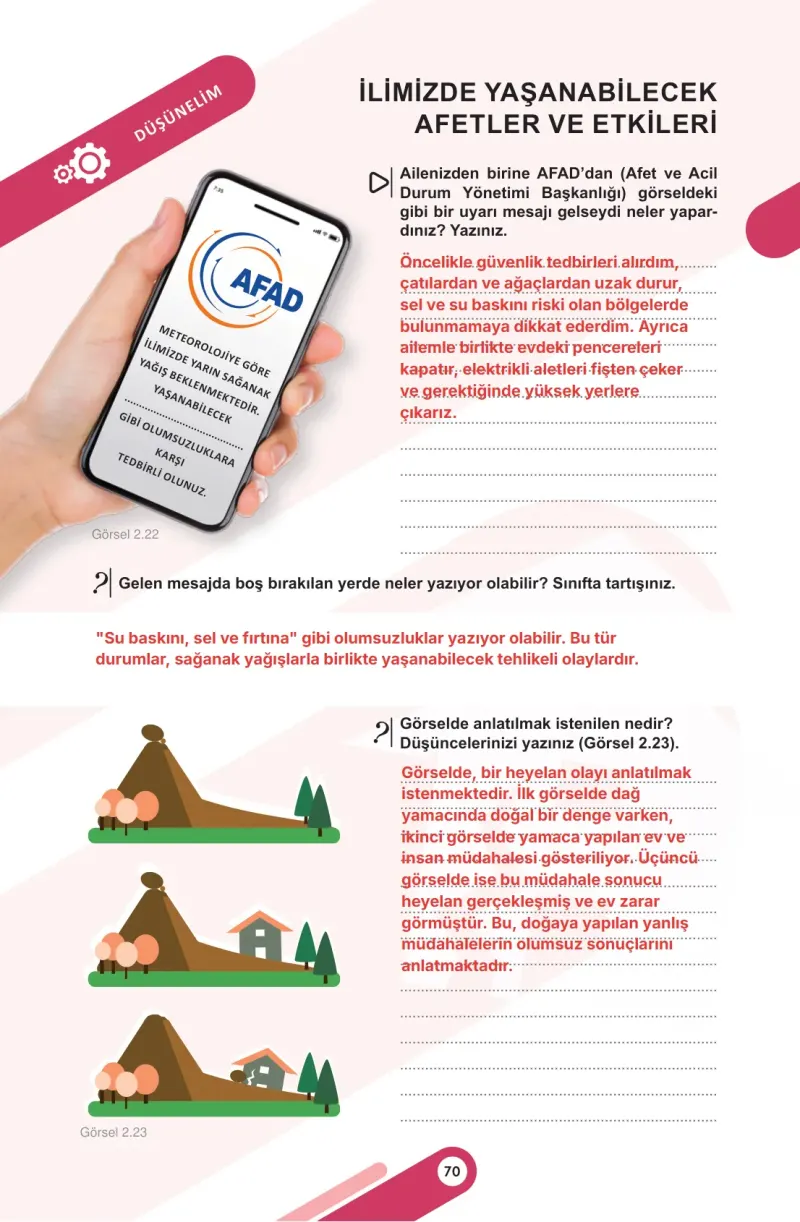 5. Sınıf Sosyal Bilgiler Ders Kitabı Cevapları Meb Yayınları 1. Kitap Sayfa 70 Çözüm Görseli