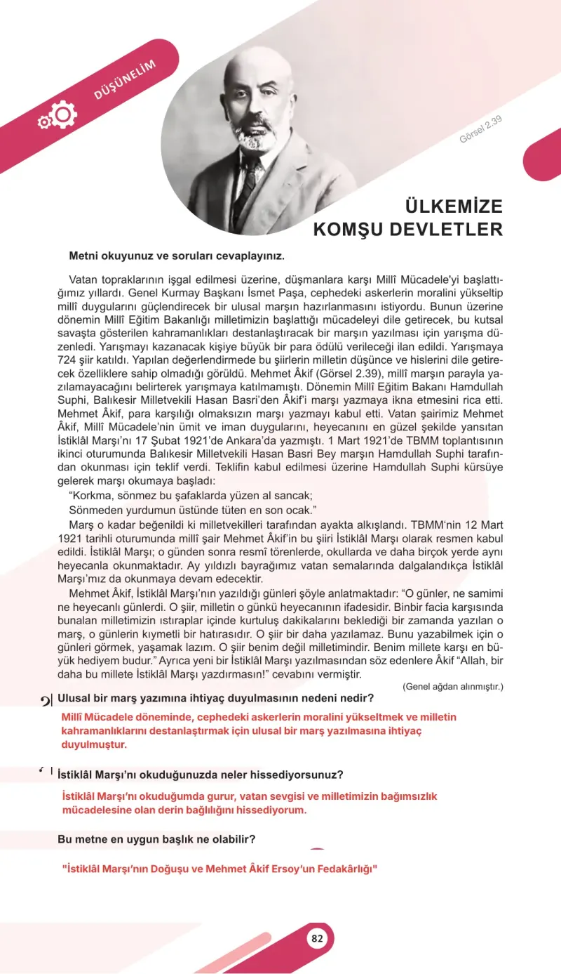 5. Sınıf Sosyal Bilgiler Ders Kitabı Cevapları Meb Yayınları 1. Kitap Sayfa 82 Çözüm Görseli