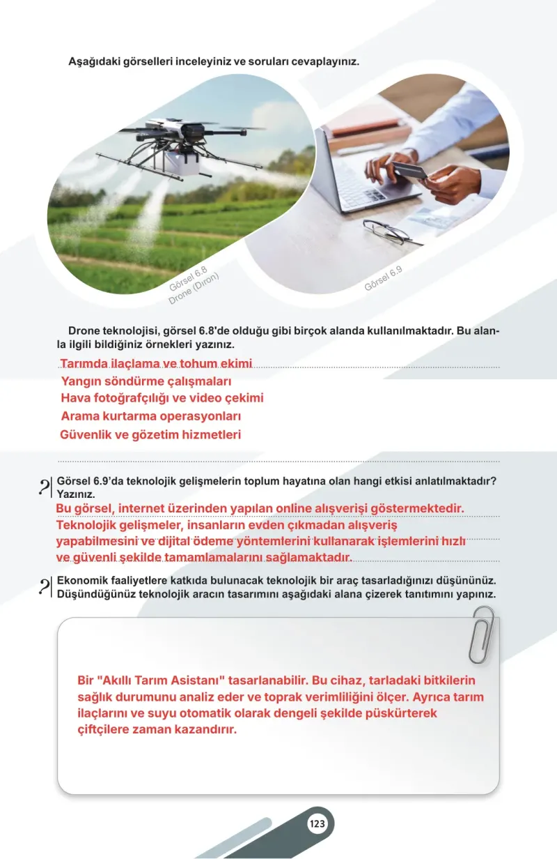 5. Sınıf Sosyal Bilgiler Ders Kitabı Cevapları Meb Yayınları 2. Kitap Sayfa 123 Çözüm Görseli