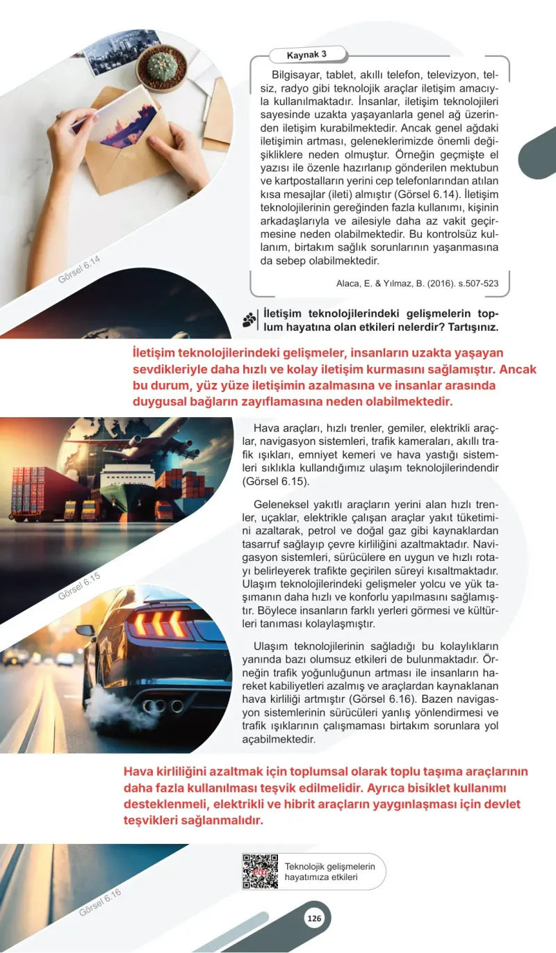 5. Sınıf Sosyal Bilgiler Ders Kitabı Cevapları Meb Yayınları 2. Kitap Sayfa 126 Çözüm Görseli