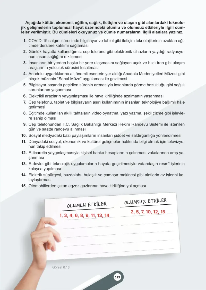 5. Sınıf Sosyal Bilgiler Ders Kitabı Cevapları Meb Yayınları 2. Kitap Sayfa 129 Çözüm Görseli