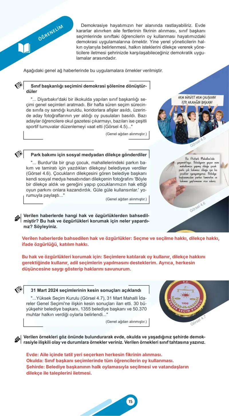 5. Sınıf Sosyal Bilgiler Ders Kitabı Cevapları Meb Yayınları 2. Kitap Sayfa 15 Çözüm Görseli
