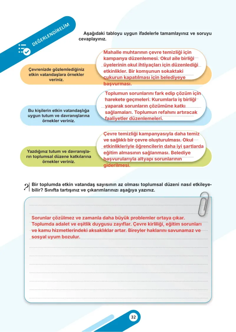 5. Sınıf Sosyal Bilgiler Ders Kitabı Cevapları Meb Yayınları 2. Kitap Sayfa 32 Çözüm Görseli
