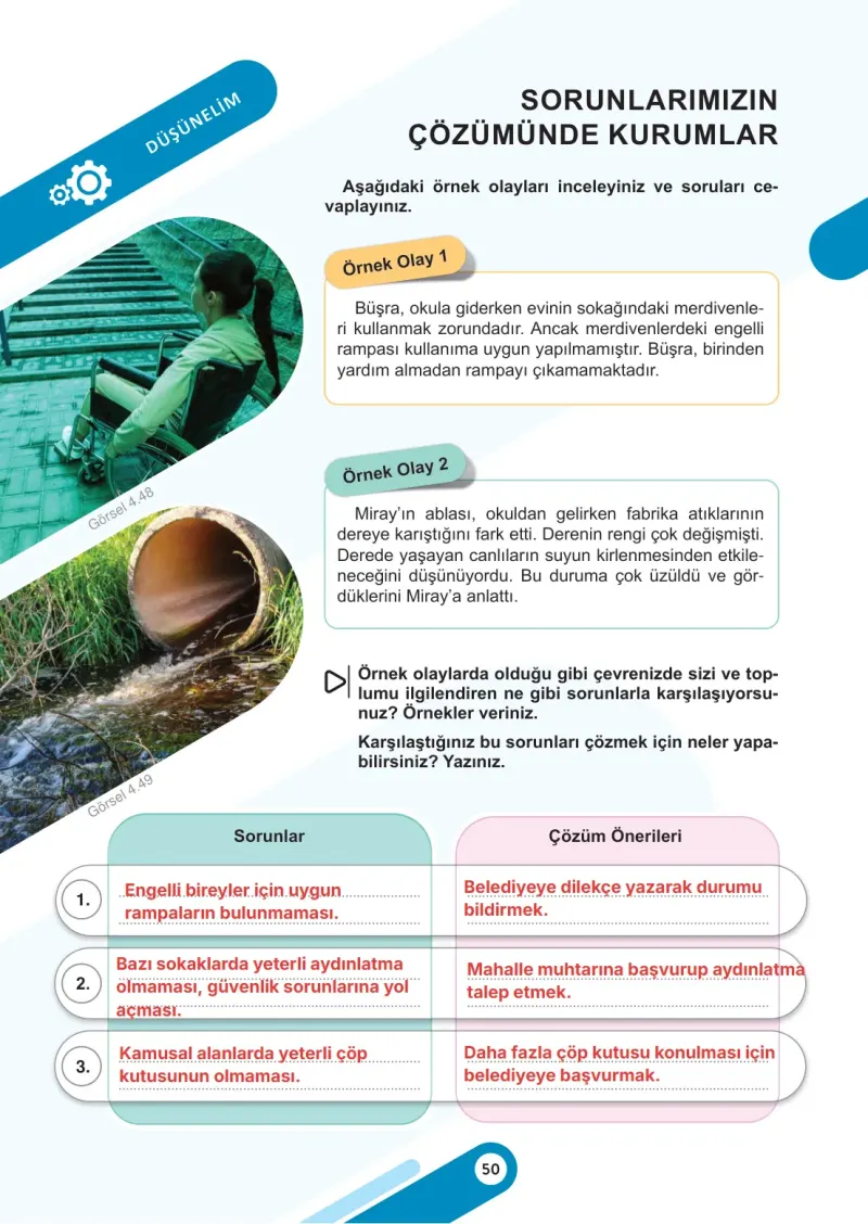 5. Sınıf Sosyal Bilgiler Ders Kitabı Cevapları Meb Yayınları 2. Kitap Sayfa 50 Çözüm Görseli