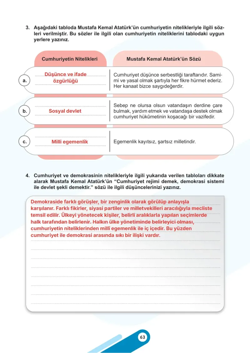 5. Sınıf Sosyal Bilgiler Ders Kitabı Cevapları Meb Yayınları 2. Kitap Sayfa 63 Çözüm Görseli