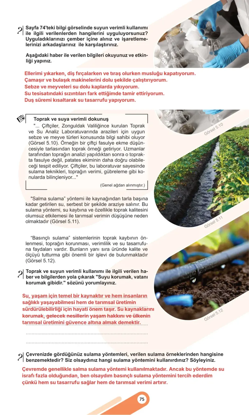 5. Sınıf Sosyal Bilgiler Ders Kitabı Cevapları Meb Yayınları 2. Kitap Sayfa 75 Çözüm Görseli