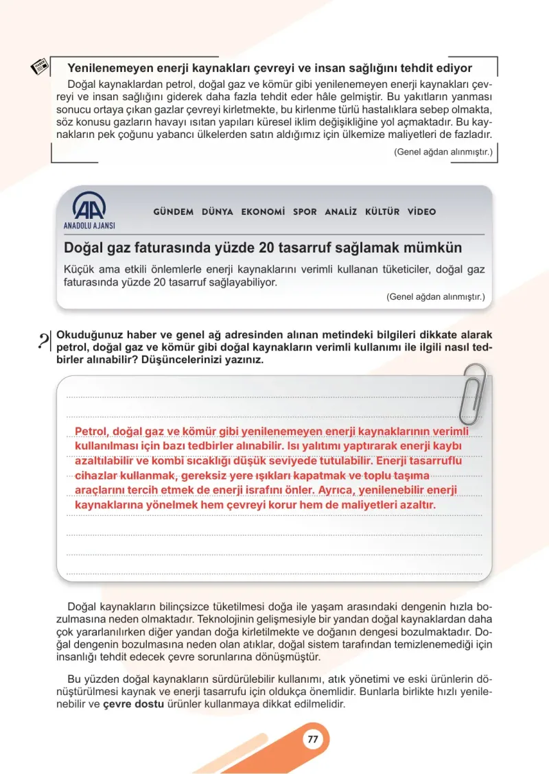 5. Sınıf Sosyal Bilgiler Ders Kitabı Cevapları Meb Yayınları 2. Kitap Sayfa 77 Çözüm Görseli