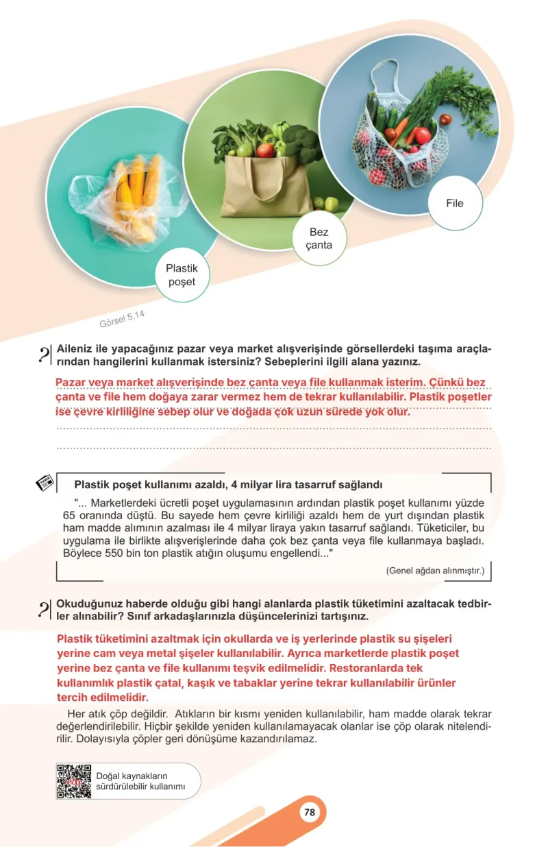 5. Sınıf Sosyal Bilgiler Ders Kitabı Cevapları Meb Yayınları 2. Kitap Sayfa 78 Çözüm Görseli