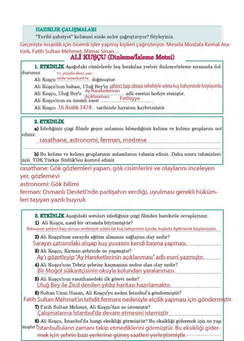 5. Sınıf Türkçe Ders Kitabı Cevapları Anıttepe Yayınları Sayfa 127 Çözüm Görseli