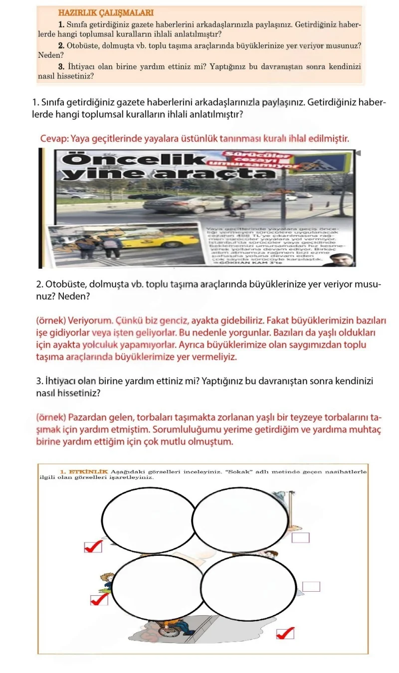 5. Sınıf Türkçe Ders Kitabı Cevapları Anıttepe Yayınları Sayfa 155 Çözüm Görseli
