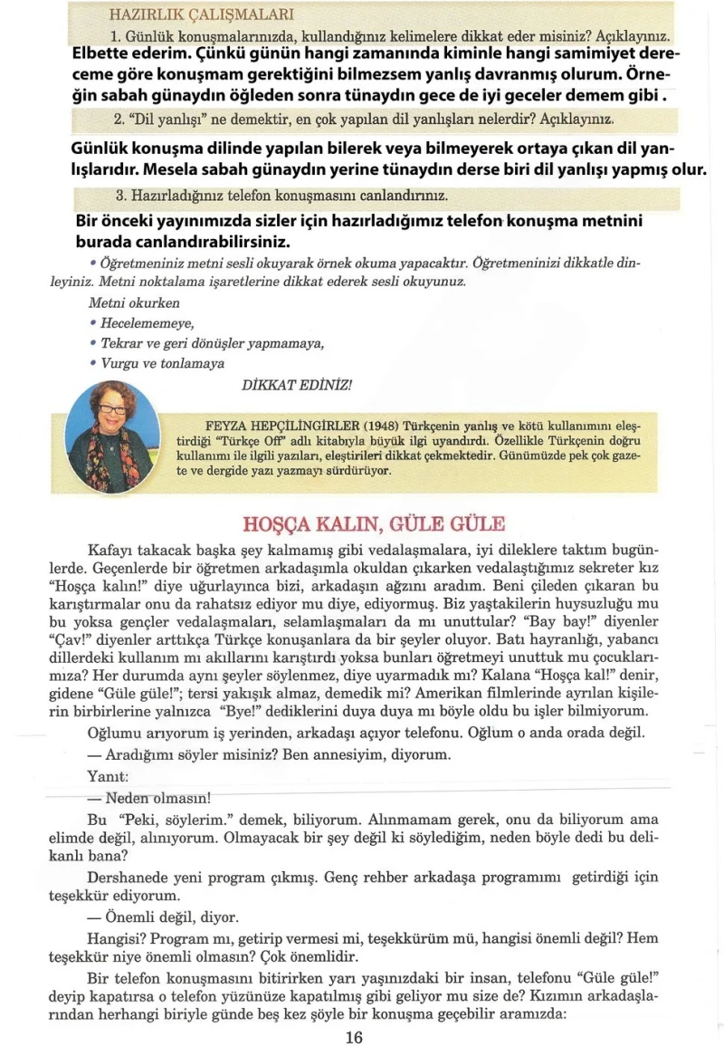 5. Sınıf Türkçe Ders Kitabı Cevapları Anıttepe Yayınları Sayfa 16 Çözüm Görseli