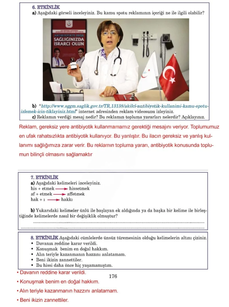5. Sınıf Türkçe Ders Kitabı Cevapları Anıttepe Yayınları Sayfa 176 Çözüm Görseli