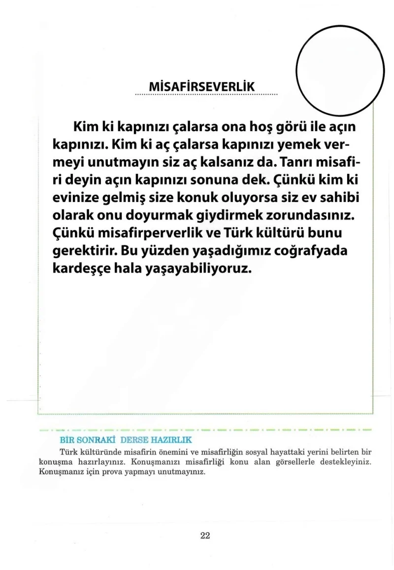 5. Sınıf Türkçe Ders Kitabı Cevapları Anıttepe Yayınları Sayfa 22 Çözüm Görseli