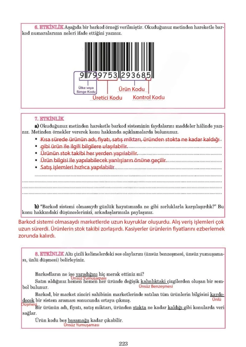 5. Sınıf Türkçe Ders Kitabı Cevapları Anıttepe Yayınları Sayfa 223 Çözüm Görseli