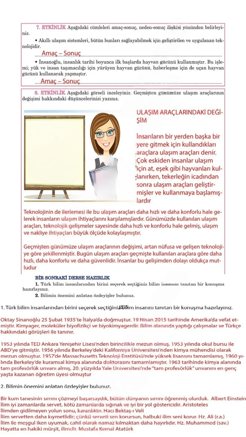 5. Sınıf Türkçe Ders Kitabı Cevapları Anıttepe Yayınları Sayfa 235 Çözüm Görseli
