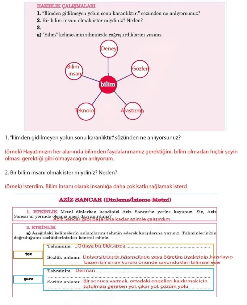 5. Sınıf Türkçe Ders Kitabı Cevapları Anıttepe Yayınları Sayfa 236 Çözüm Görseli