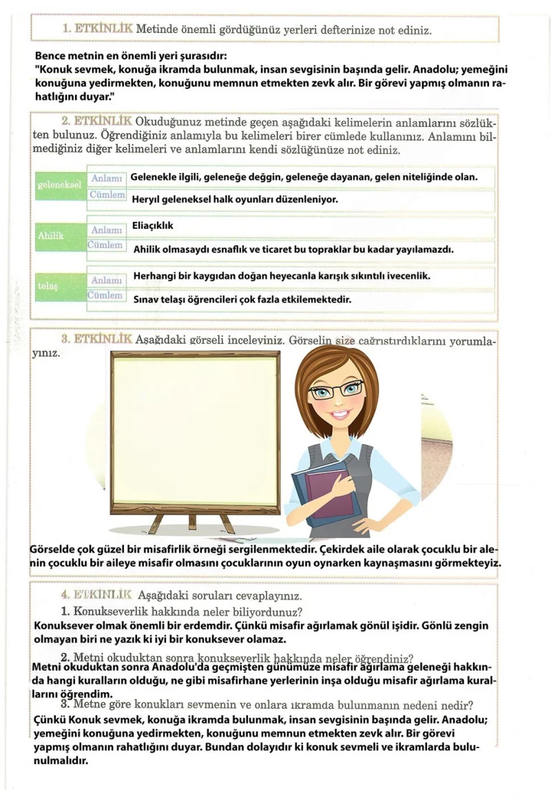 5. Sınıf Türkçe Ders Kitabı Cevapları Anıttepe Yayınları Sayfa 25 Çözüm Görseli