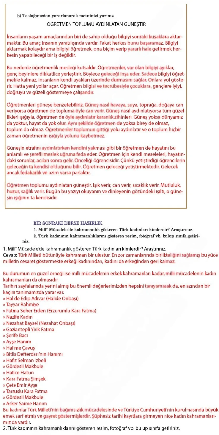 5. Sınıf Türkçe Ders Kitabı Cevapları Anıttepe Yayınları Sayfa 33 Çözüm Görseli