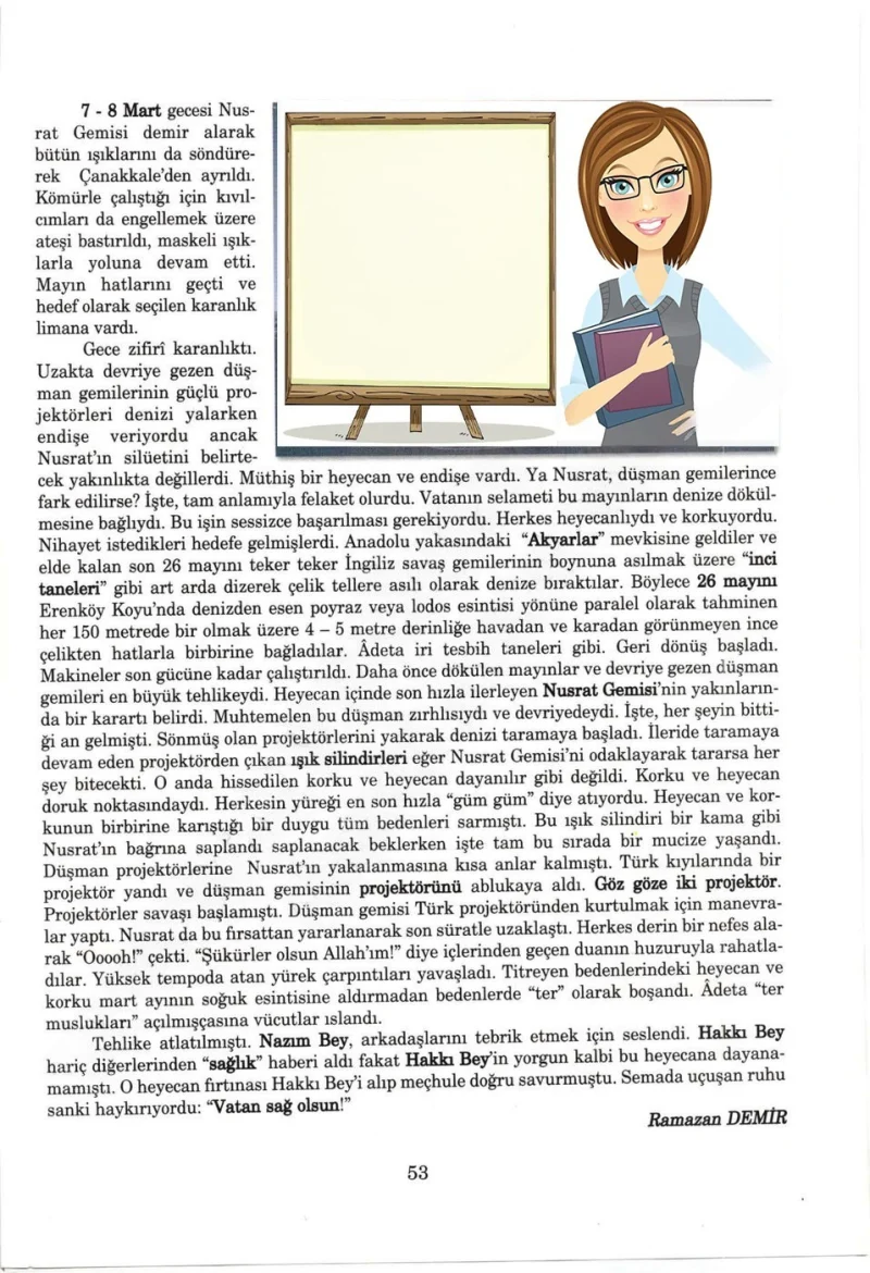 5. Sınıf Türkçe Ders Kitabı Cevapları Anıttepe Yayınları Sayfa 53 Çözüm Görseli