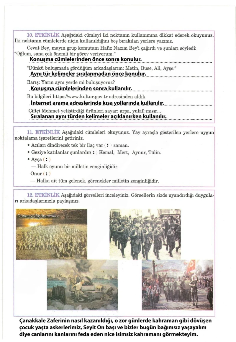 5. Sınıf Türkçe Ders Kitabı Cevapları Anıttepe Yayınları Sayfa 57 Çözüm Görseli