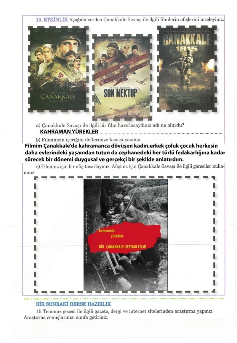 5. Sınıf Türkçe Ders Kitabı Cevapları Anıttepe Yayınları Sayfa 58 Çözüm Görseli