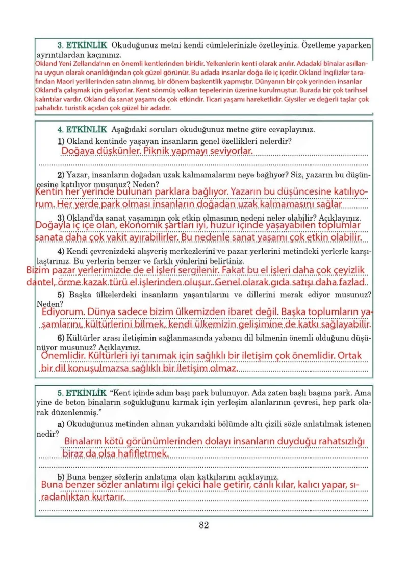 5. Sınıf Türkçe Ders Kitabı Cevapları Anıttepe Yayınları Sayfa 82 Çözüm Görseli