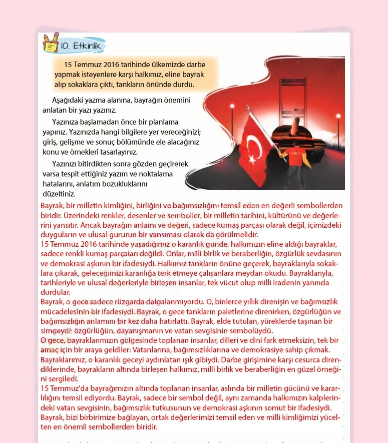 5. Sınıf Türkçe Ders Kitabı Cevapları Koza Yayınları Sayfa 109 Çözüm Görseli