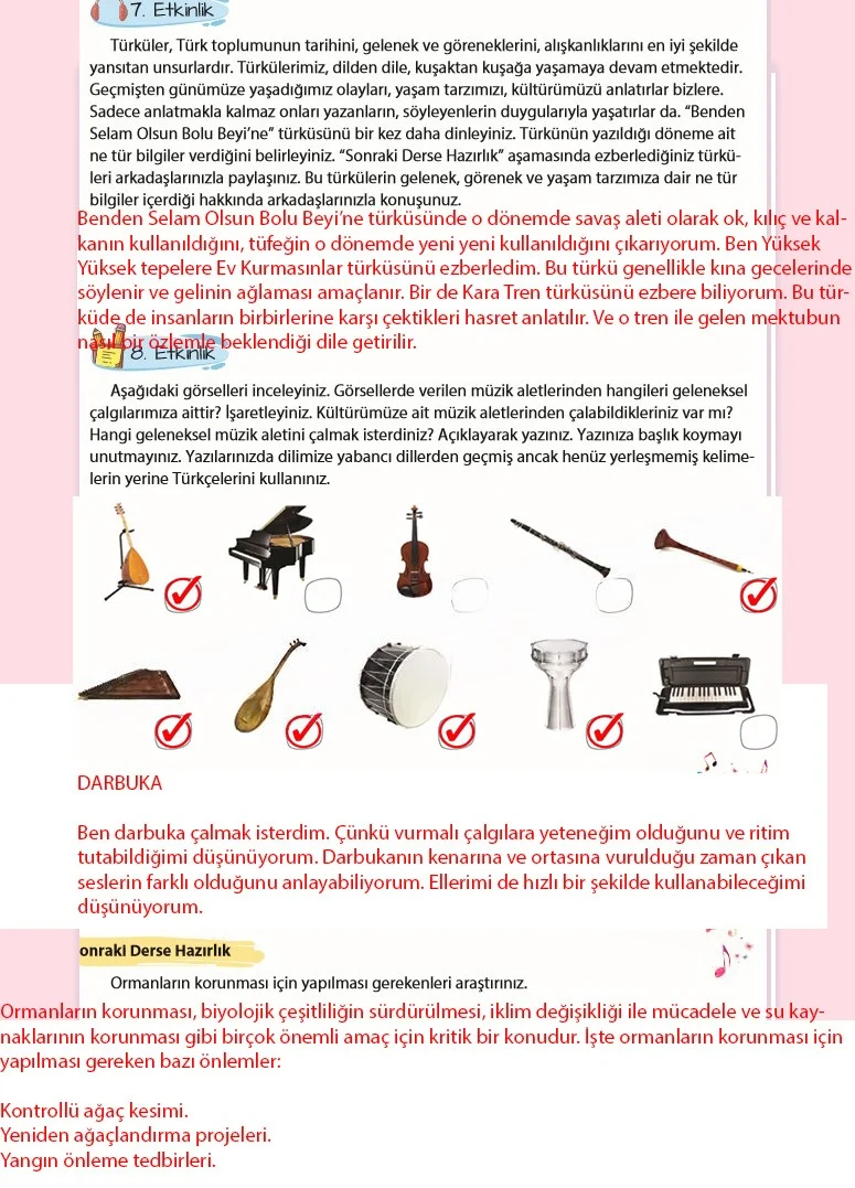 5. Sınıf Türkçe Ders Kitabı Cevapları Koza Yayınları Sayfa 127 Çözüm Görseli