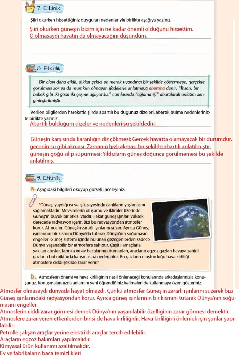 5. Sınıf Türkçe Ders Kitabı Cevapları Koza Yayınları Sayfa 145 Çözüm Görseli