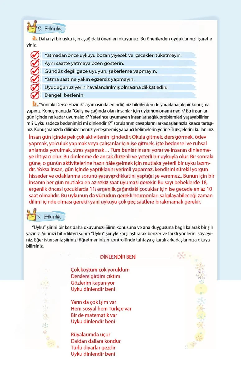 5. Sınıf Türkçe Ders Kitabı Cevapları Koza Yayınları Sayfa 181 Çözüm Görseli