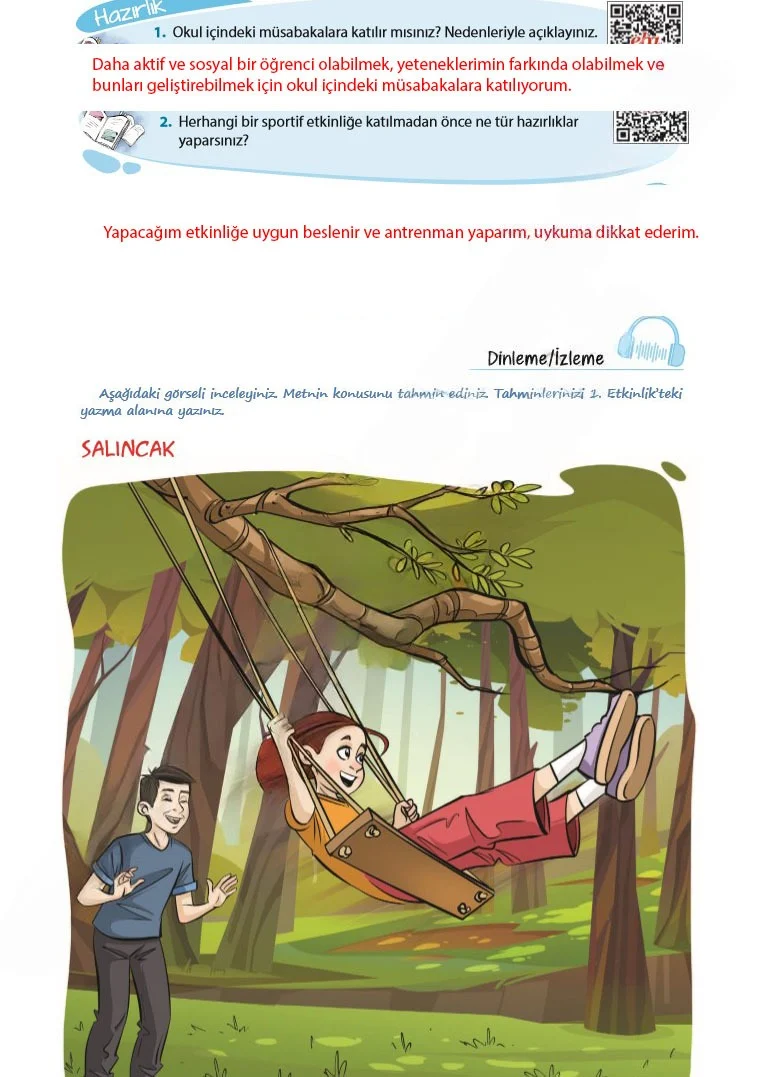 5. Sınıf Türkçe Ders Kitabı Cevapları Koza Yayınları Sayfa 182 Çözüm Görseli