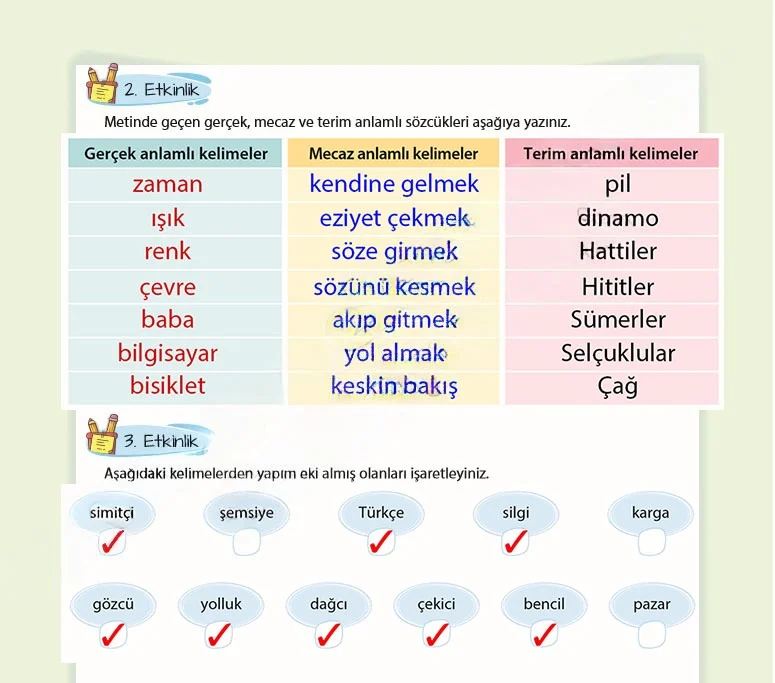 5. Sınıf Türkçe Ders Kitabı Cevapları Koza Yayınları Sayfa 202 Çözüm Görseli