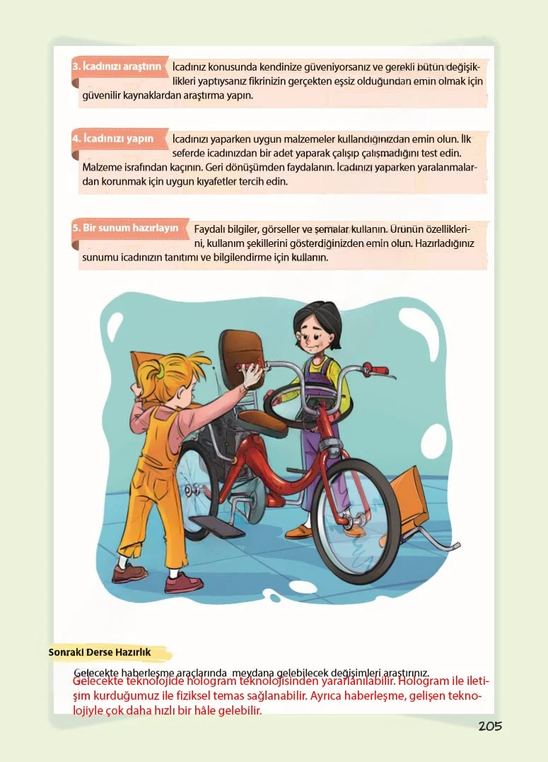 5. Sınıf Türkçe Ders Kitabı Cevapları Koza Yayınları Sayfa 205 Çözüm Görseli