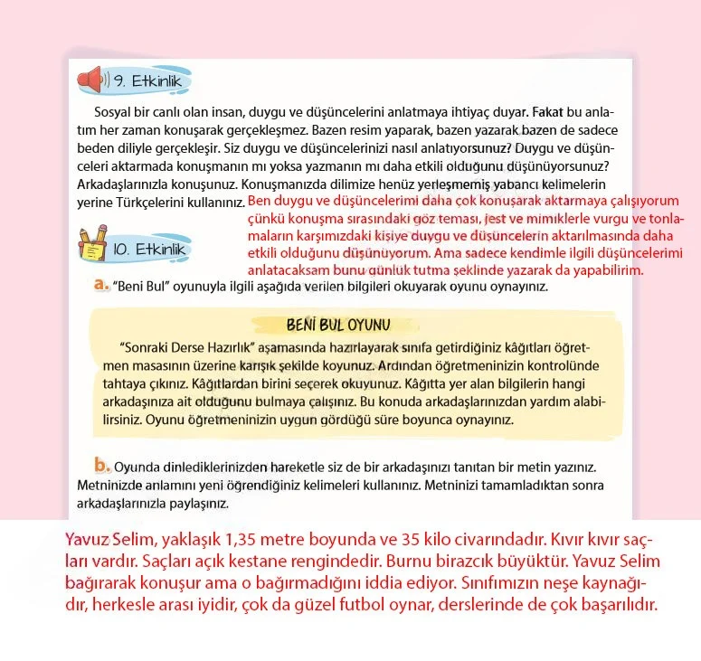 5. Sınıf Türkçe Ders Kitabı Cevapları Koza Yayınları Sayfa 227 Çözüm Görseli