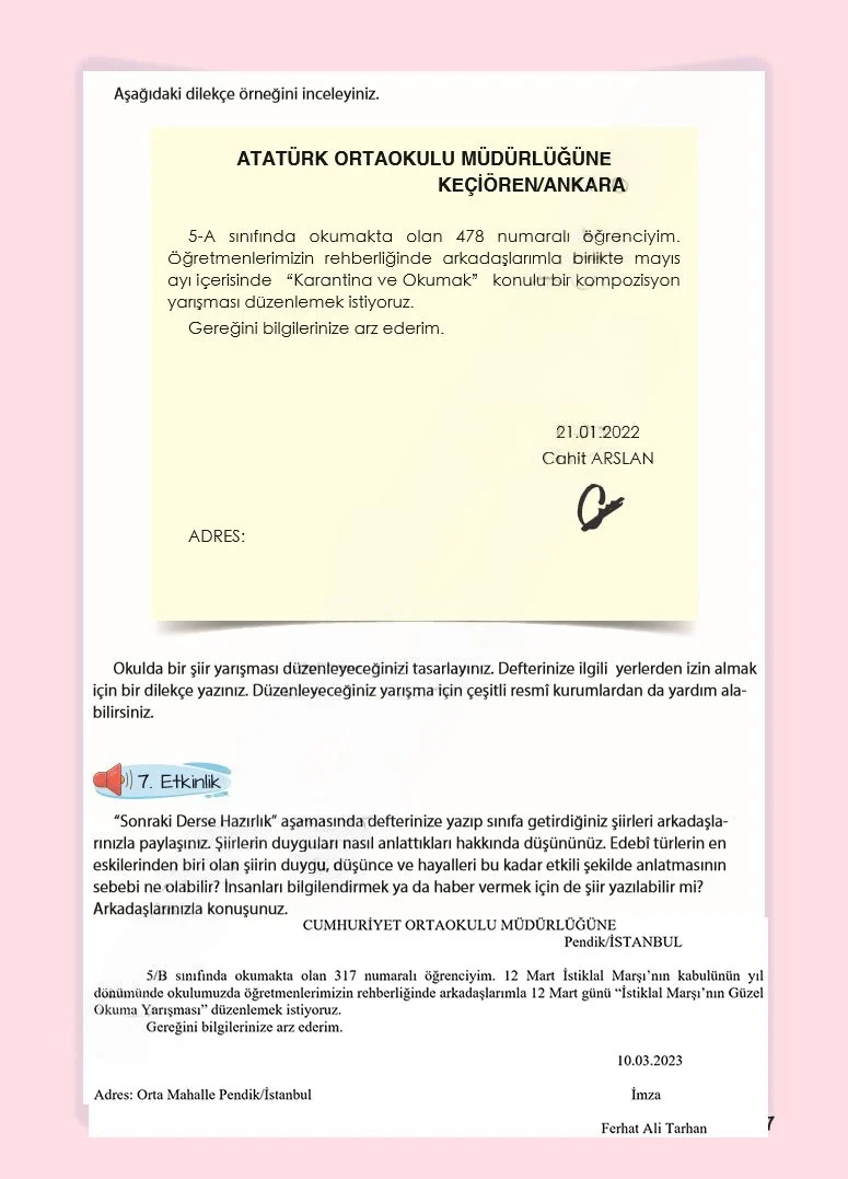 5. Sınıf Türkçe Ders Kitabı Cevapları Koza Yayınları Sayfa 237 Çözüm Görseli