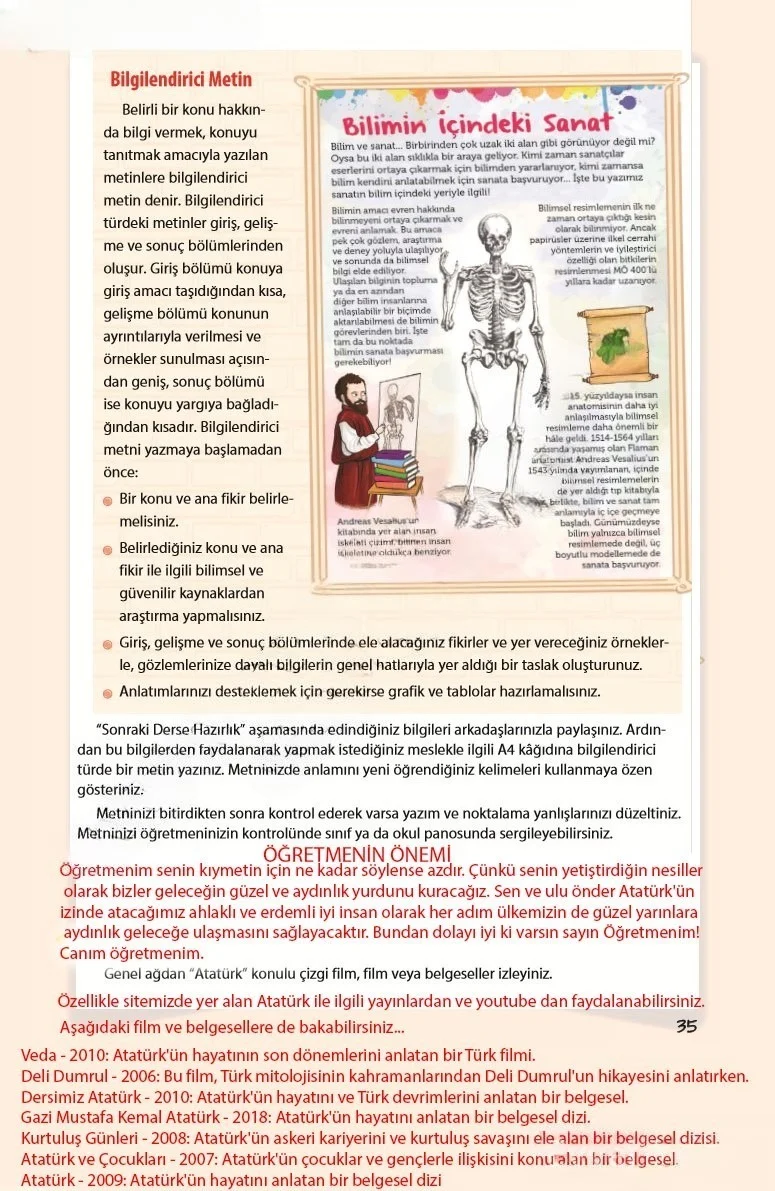 5. Sınıf Türkçe Ders Kitabı Cevapları Koza Yayınları Sayfa 35 Çözüm Görseli