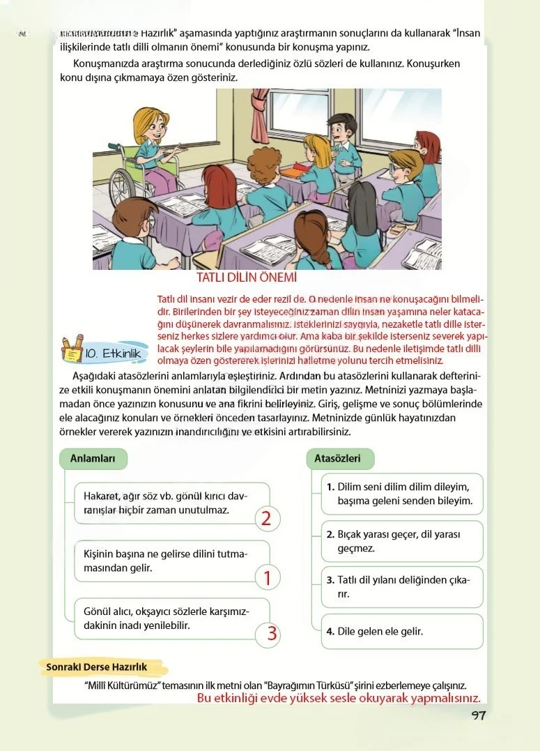 5. Sınıf Türkçe Ders Kitabı Cevapları Koza Yayınları Sayfa 97 Çözüm Görseli