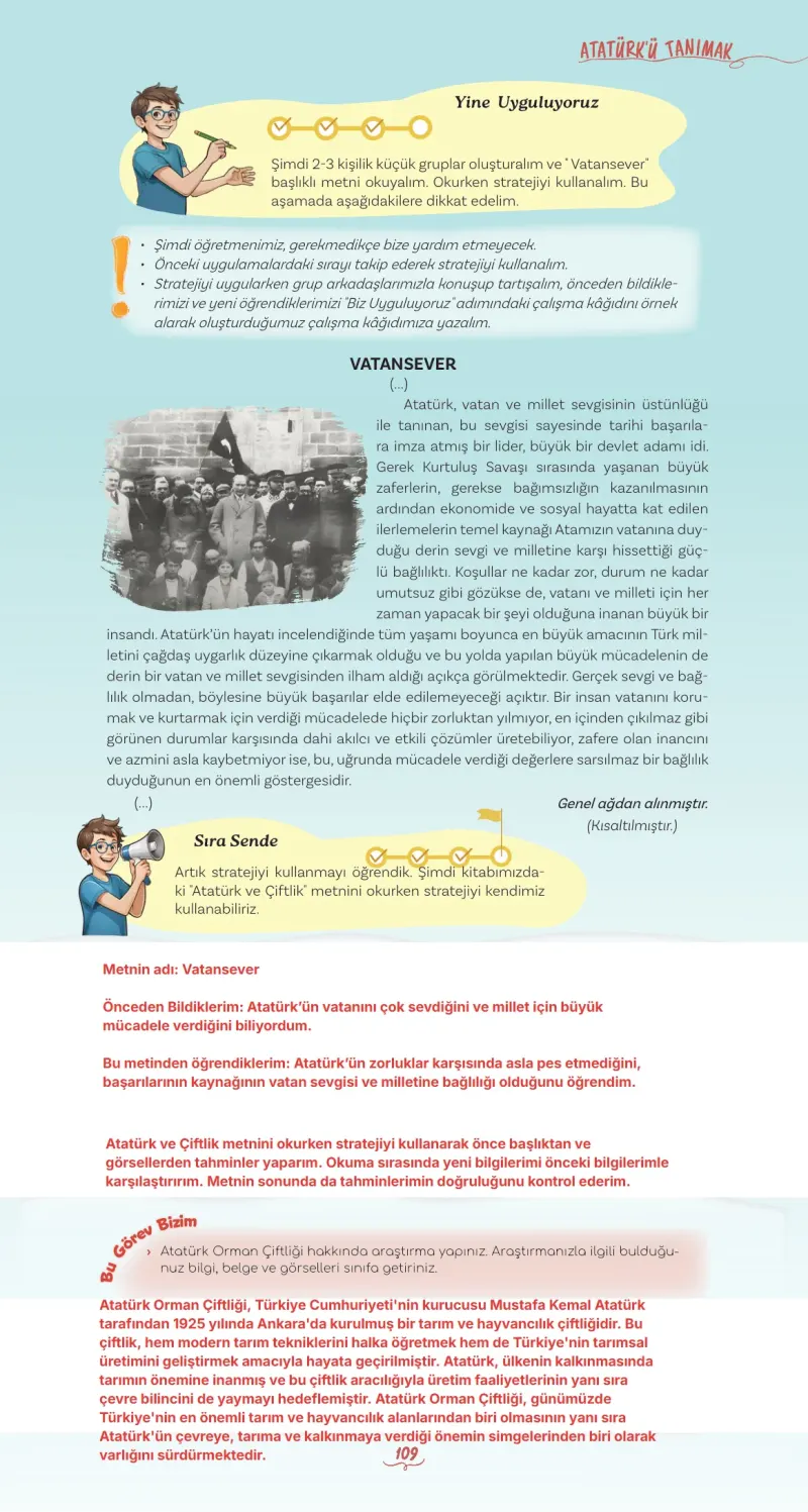 5. Sınıf Türkçe Ders Kitabı Cevapları Meb Yayınları 1 Sayfa 109 Çözüm Görseli