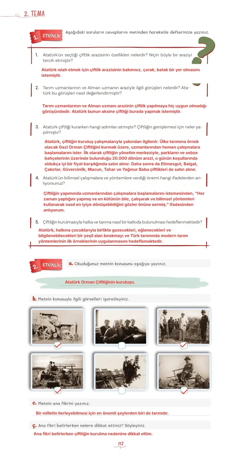5. Sınıf Türkçe Ders Kitabı Cevapları Meb Yayınları 1 Sayfa 112 Çözüm Görseli