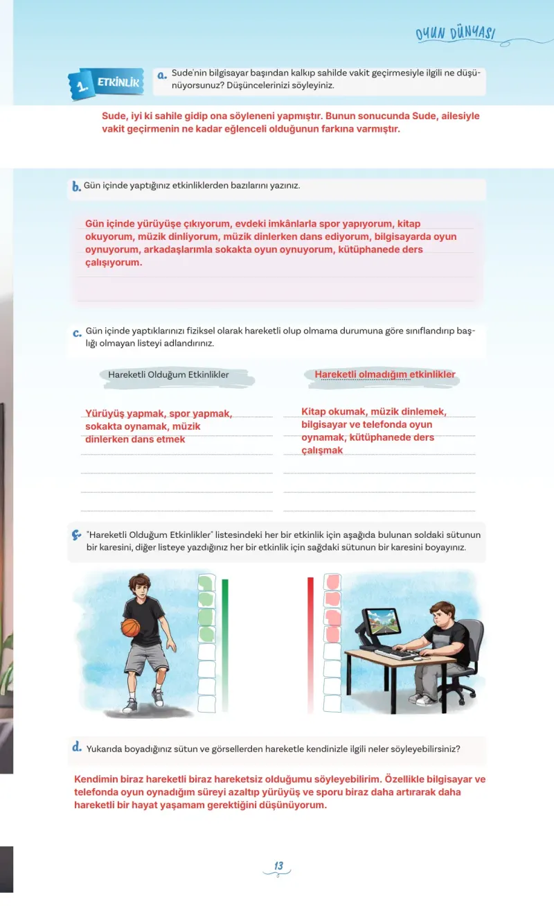 5. Sınıf Türkçe Ders Kitabı Cevapları Meb Yayınları 1 Sayfa 13 Çözüm Görseli