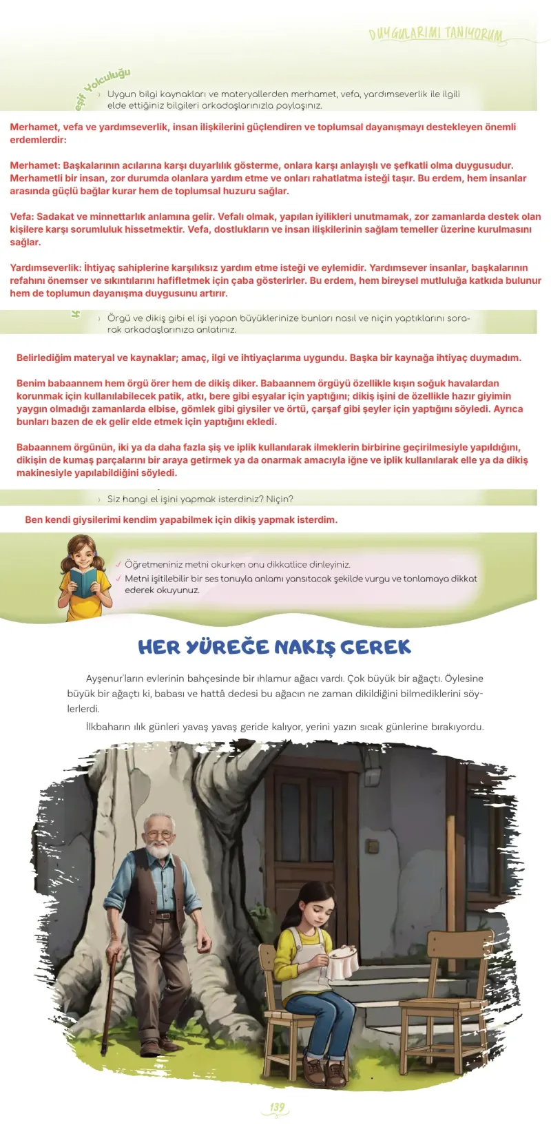 5. Sınıf Türkçe Ders Kitabı Cevapları Meb Yayınları 1 Sayfa 139 Çözüm Görseli
